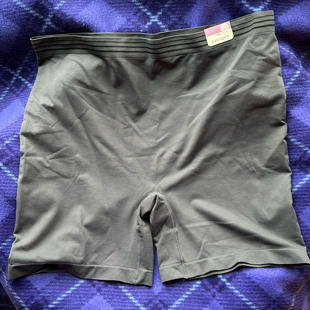 Cacique Lane Bryant Boyshort Panty 22/24 Gray